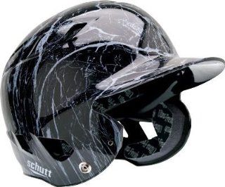 Schutt OSFA AiR 6 Batting Helmet, Black, White Sports