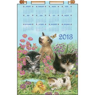 Kittens 2013 Calendar Felt Applique Kit 16X24
