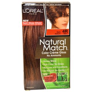 Oreal Natural Match Dark Auburn #4R Hair Color (1 Application