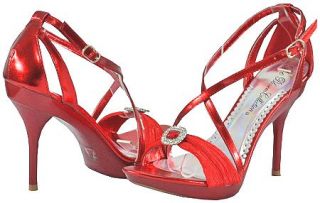 Blossom Sanyo 51 Red Women Dress Sandals: Shoes