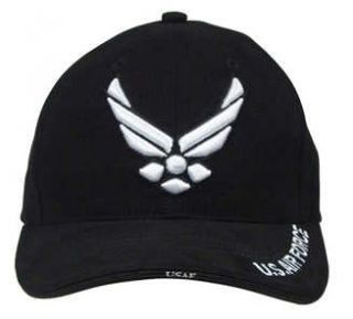 Military caps us air force logo baseball cap: Clothing