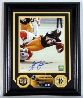 Lynn Swann Autographed Photomint with 2 Gold Coins: Sports