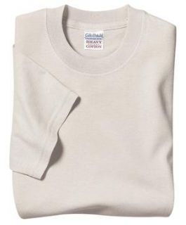 Gildan Heavyweight 100% Cotton T Shirt   Natural Color