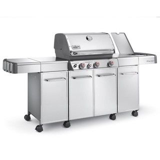 Weber Genesis Grill Center Stainless Steel Accessory Cabinets