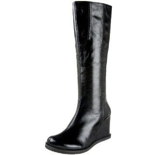 Miz Mooz Womens Buffy Wedge Boot,Black,5 M US: Shoes