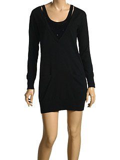 Juicy Couture Black Sequin Detailed Long Sleeve Sweater