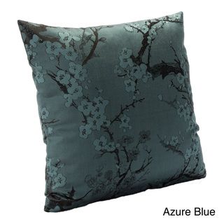 Cherry Blossom Azure Accent Pillow