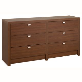 Valhalla Designer Series Medium Brown Walnut 6 Drawer Dresser
