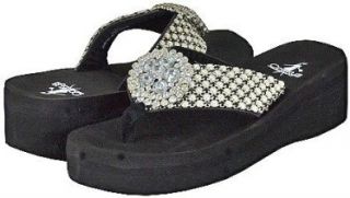 Corkys Elegant Black Pearl Women Flat Sandals, 11 M US Shoes