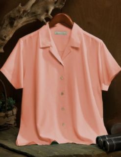 Womens Catalina Camp Shirt with Waffle Weave Pattern