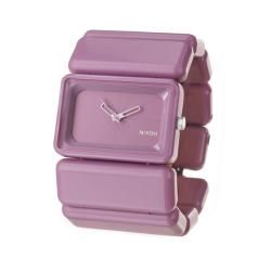 Nixon Womens The Vega Purple Polycarbonate Quartz Watch