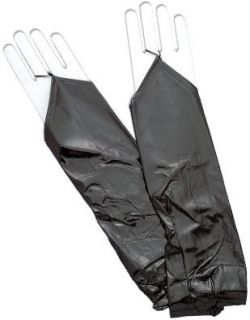 Black Vinyl Glovelets Clothing