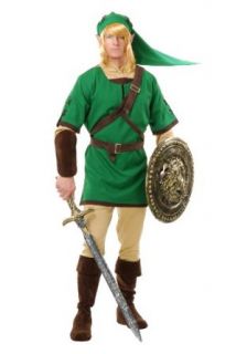 Charades Mens Elf Warrior Costume Set Clothing