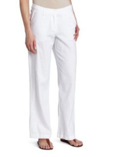 Pendleton Womens Summer Day Pant, White Linen Blend, 4