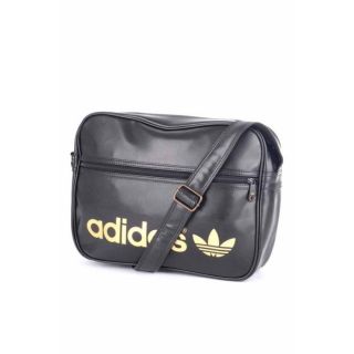 ADIDAS besace airline 38cm noir   Achat / Vente BESACE   SAC REPORTER
