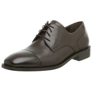 Johnston & Murphy Mens Prewitt Cap Toe Oxford,Chocolate,10 M Shoes