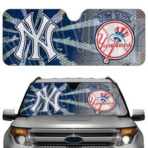 New York Yankees Auto Sun Shade: Sports & Outdoors
