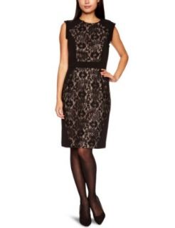 Adrianna Papell Womens Lace Blocked Dress Clothing