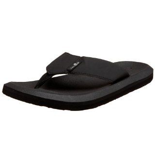 Sanuk Mens Lazy Boy III Flip Flop,Black,14 M: Shoes