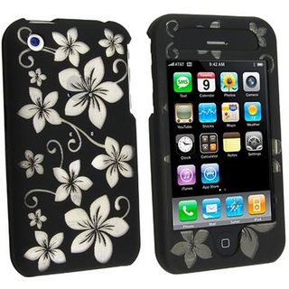 Black Hawaii Crystal Case for Apple iPhone 3G/ 3GS