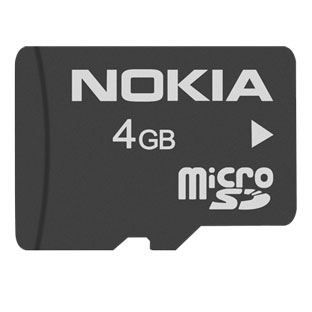 41N   CARTE MÉMOIRE MICROSD   4 GO   Nokia 4 GB microSDHC Card MU 41