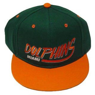 NFL MIAMI DOLPHINS GREEN OLD SCHOOL SNAPBACK CAP HAT