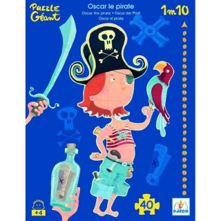 40 Pièces Pirate   Achat / Vente PUZZLE DJECO   Puzzle géant 40