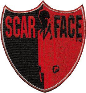 3.25 Scarface Tony Montana Movie Black Shield Patch