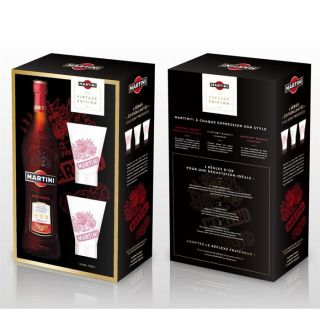 Coffret Martini rosso rouge 1 litre   Achat / Vente APERITIF A BASE DE