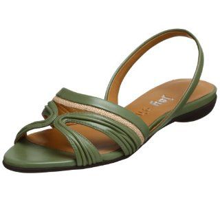 Joy Chen Womens Ulani Sandal,Olive,5.5 M Shoes