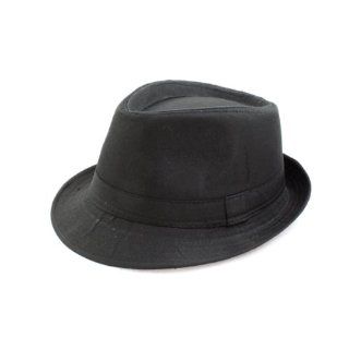 Fashion Wear Fedora Hat in Solid Black Design for Men and Women Shoes