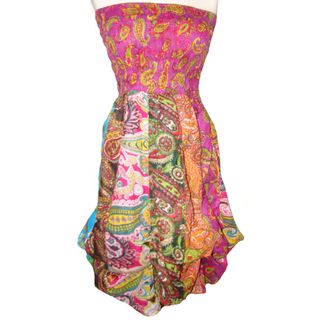 Colorful Cotton Bubble Dress (Nepal)