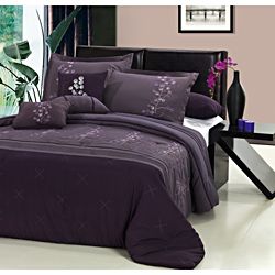 Poppy Flower Plum 12 piece Bed in a Bag with Sheet Set Today $119.99