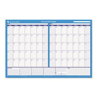 Recycled Erasable Undated 30/60 day Horizontal Wall Planner Today $35