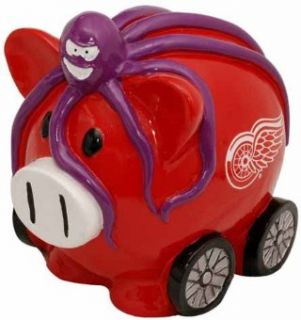 Detroit Red Wings Small Thematic Piggy Bank Sports