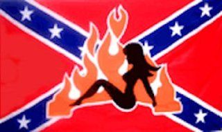 CONFEDERATE FLAG REBEL GIRL: Sports & Outdoors
