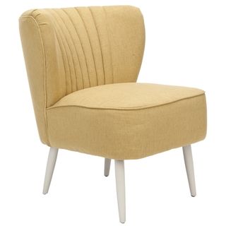 Retro Light Gold Accent Chair