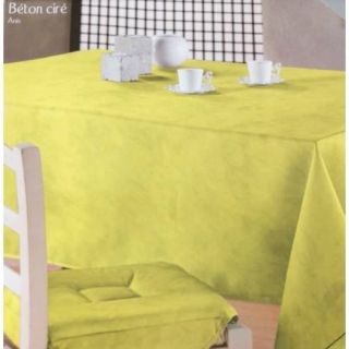 NAPPE RECTANG.POLYESTER FU 150X240 ANIS A31 229821   Achat / Vente