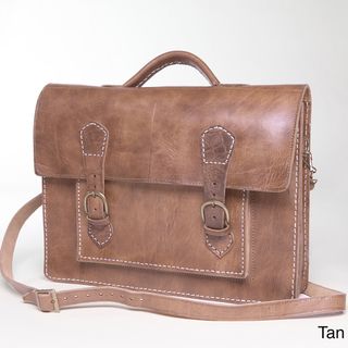 Handmade Leather Briefcase (Morocco)