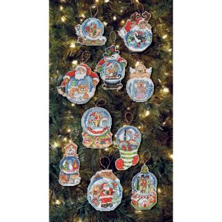 Snowglobe Ornaments Counted Cross Stitch Kit 2 3/4X3 1/2 14 Count