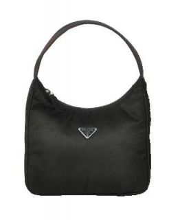 Prada MV519 Handbag Black Tessuto Cosmetic Bag Clothing