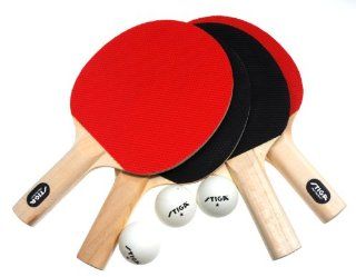 Stiga Classic 4 Player Table Tennis Racket Set: Sports