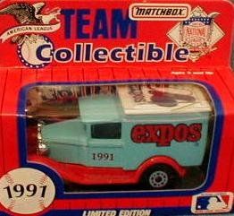 Montreal Expos 1991 Matchbox MLB Diecast Ford Model A