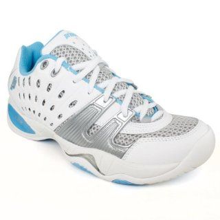 Prince Women`s T22 White Turquoise Tennis Shoes Shoes
