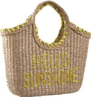 Kate Spade Hello Sunshine Willow Tote,Natural/Yellow,one size Shoes