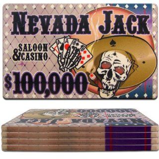 Trademark Poker Nevada Jacks $100000 Ceramic Poker Chip
