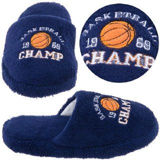 Navy Basketball Champ Boys Slippers Shoes