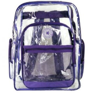 100 Count Purple Lot of See Through Book Bags Bulk Clear