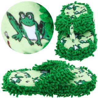 Lazy One Frog Fuzzy Thong Slippers for Women Shoes