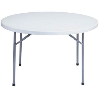 NPS Resin 48 inch Grey Round Folding Table